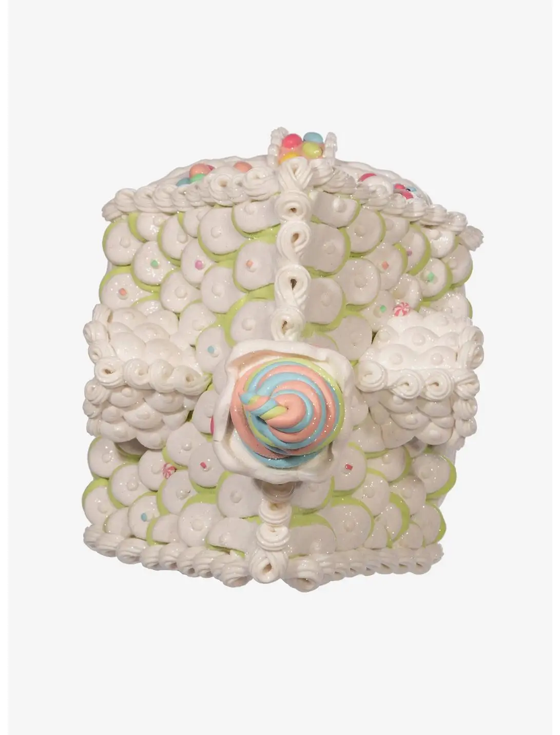 Pastel Light Up Gingerbread House Figure