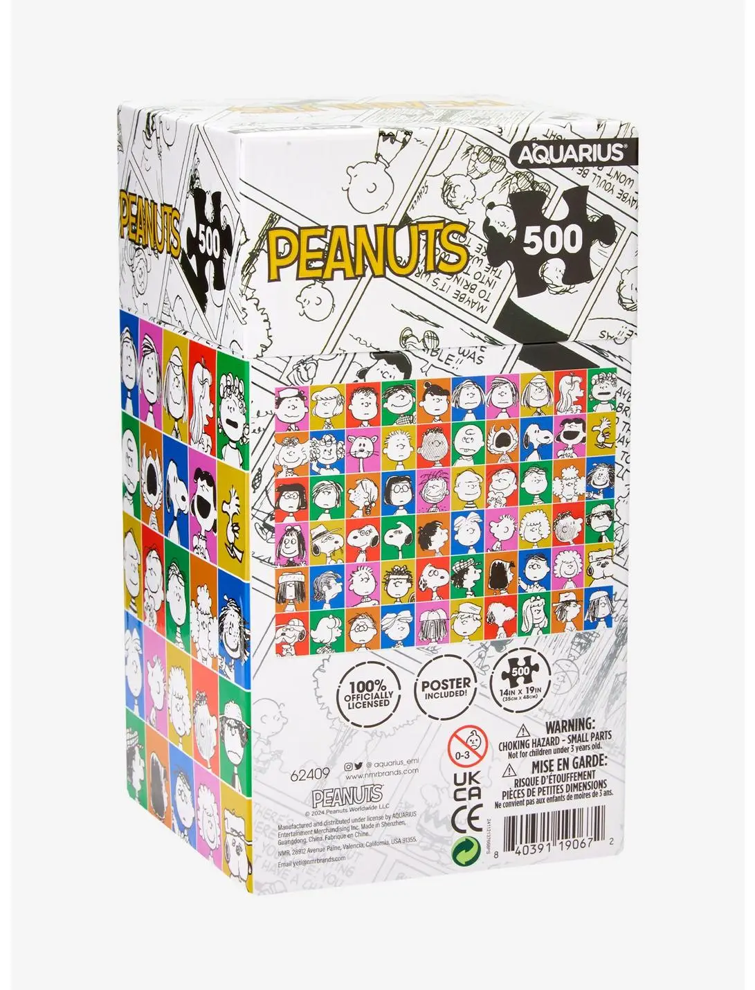 Peanuts 75th Anniversary Grid Portrait 500-Piece Puzzle