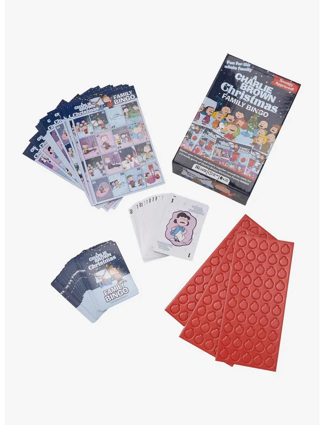 Peanuts A Charlie Brown Christmas Family Bingo Game