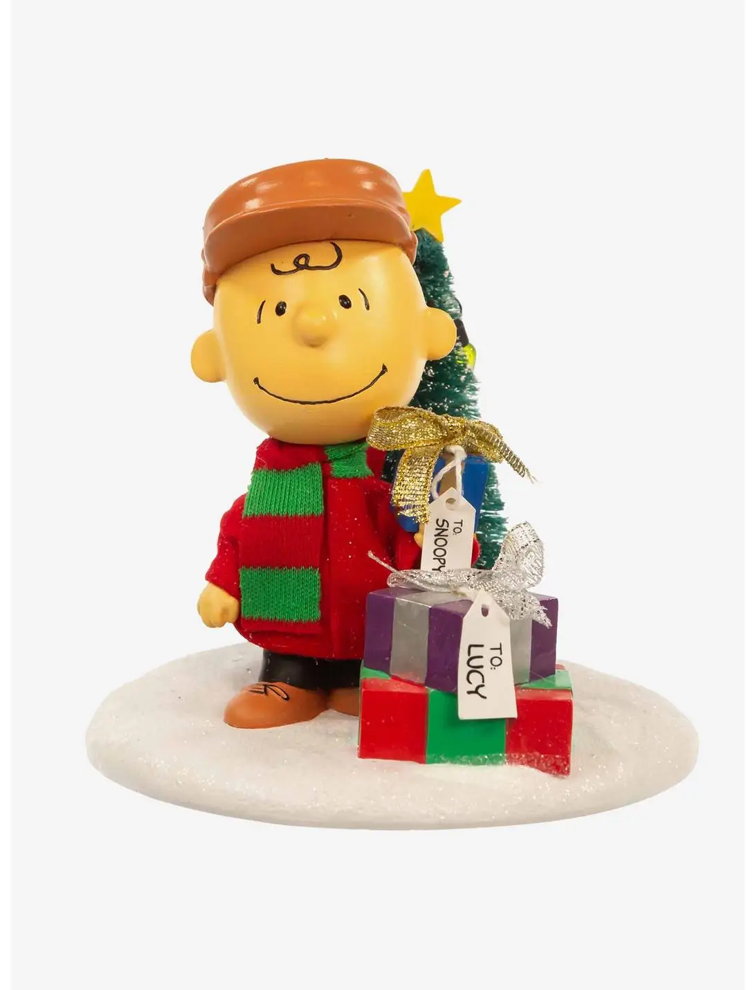 Peanuts Charlie Brown with Tree Fabric Mache Figure