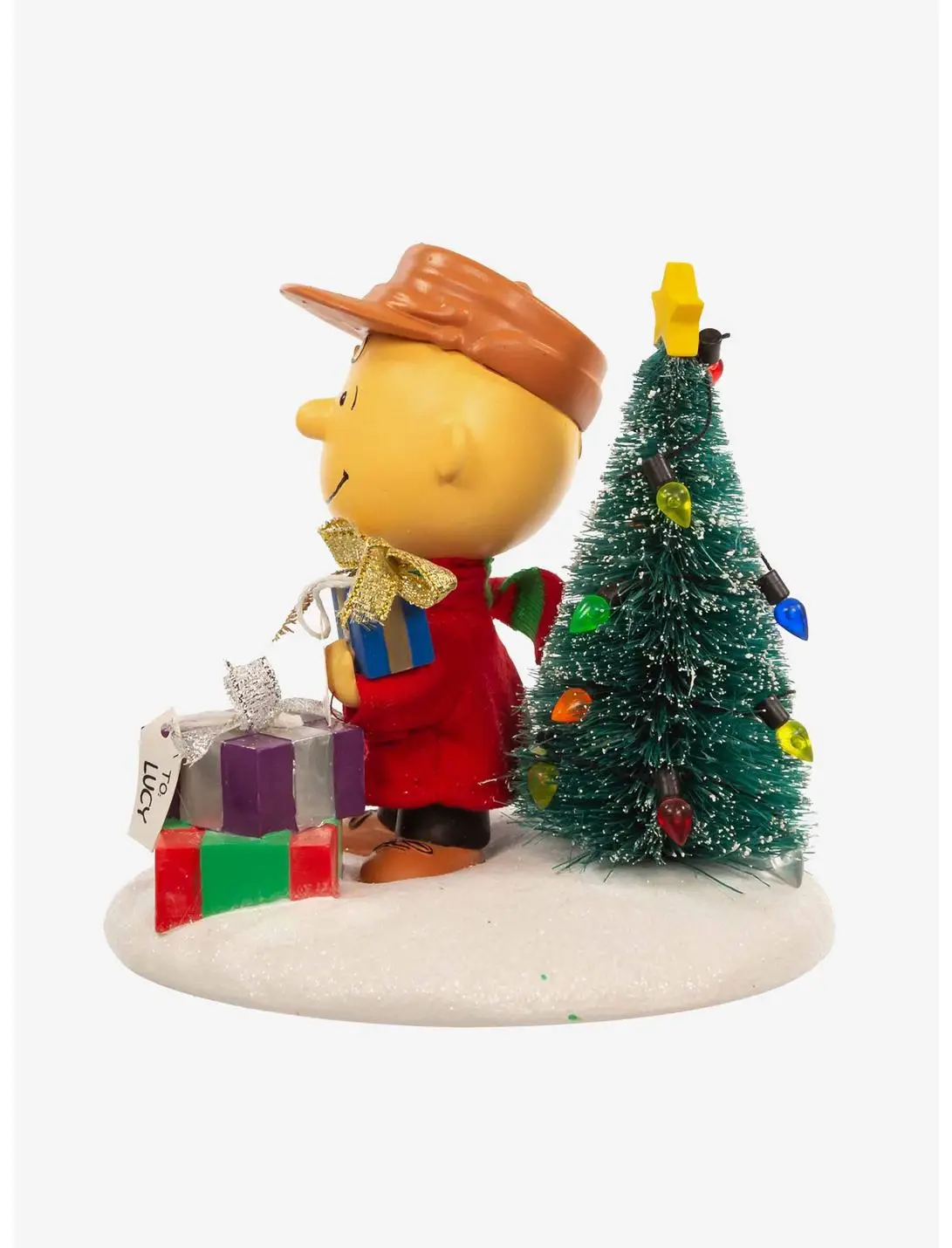 Peanuts Charlie Brown with Tree Fabric Mache Figure