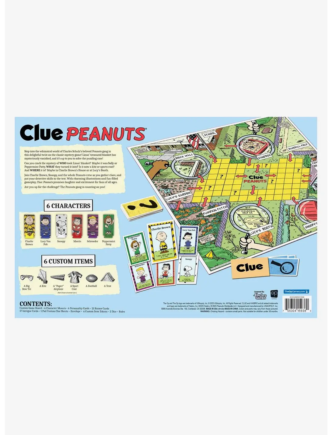Peanuts Clue Game