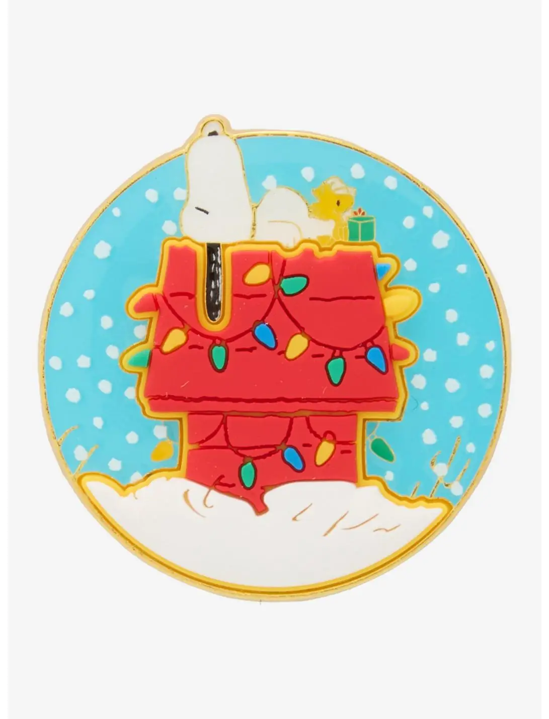 Peanuts Snoopy Holiday Doghouse Enamel Pin - BoxLunch Exclusive