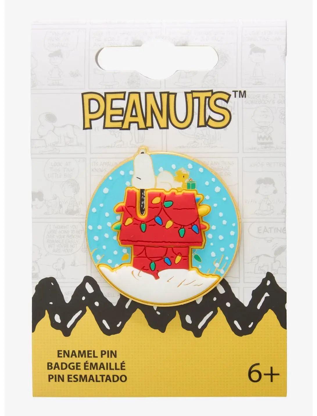 Peanuts Snoopy Holiday Doghouse Enamel Pin - BoxLunch Exclusive