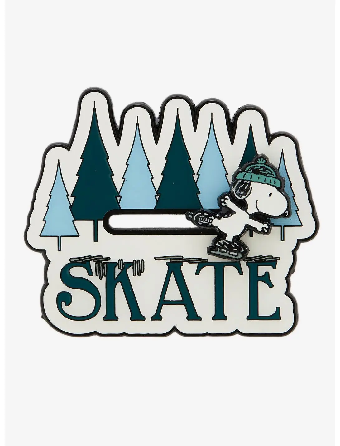 Peanuts Snoopy Skating Sliding Enamel Pin — BoxLunch Exclusive