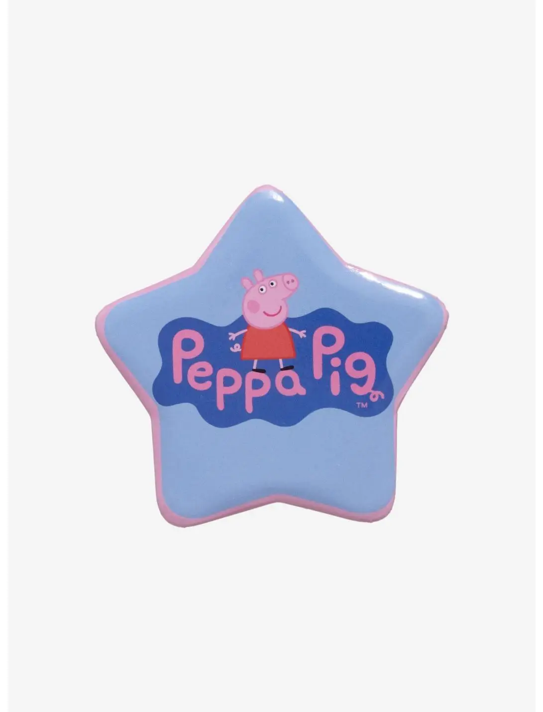 Peppa Pig Logo Star Button Pin - BoxLunch Exclusive