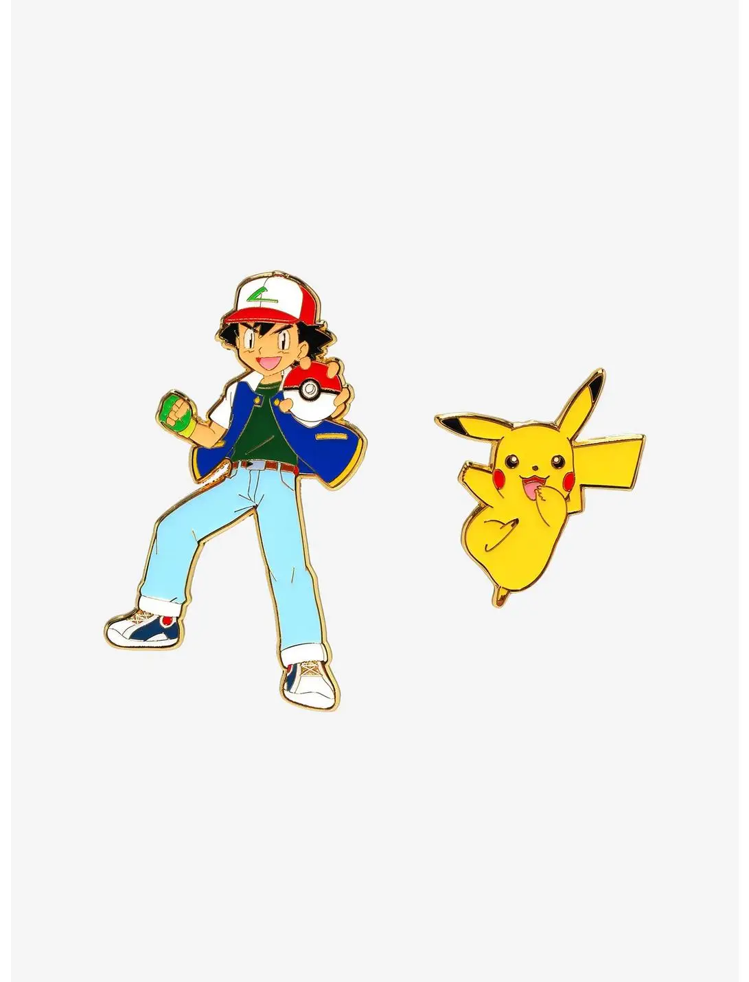 Pokémon Ash and Pikachu Enamel Pin Set — BoxLunch Exclusive