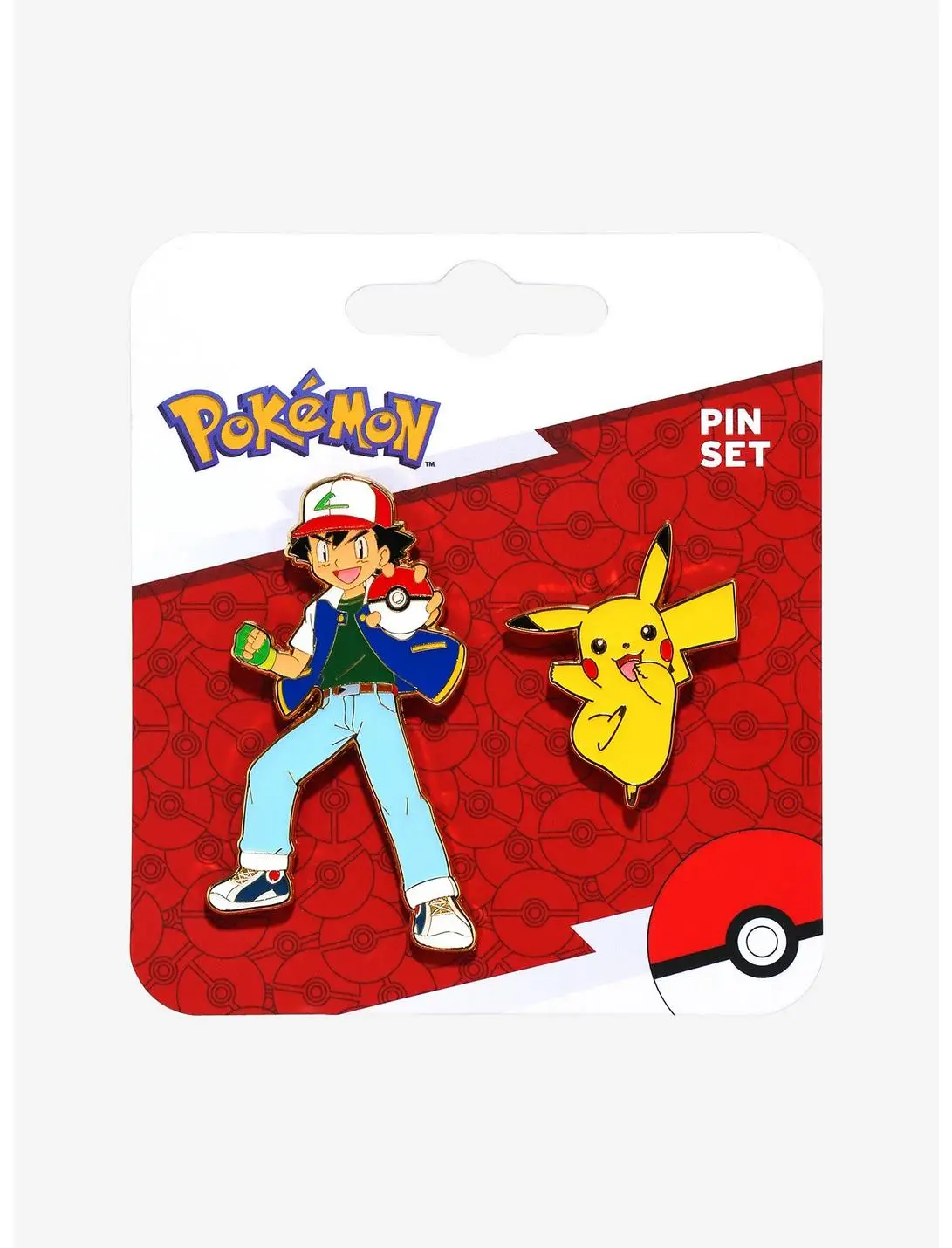 Pokémon Ash and Pikachu Enamel Pin Set — BoxLunch Exclusive