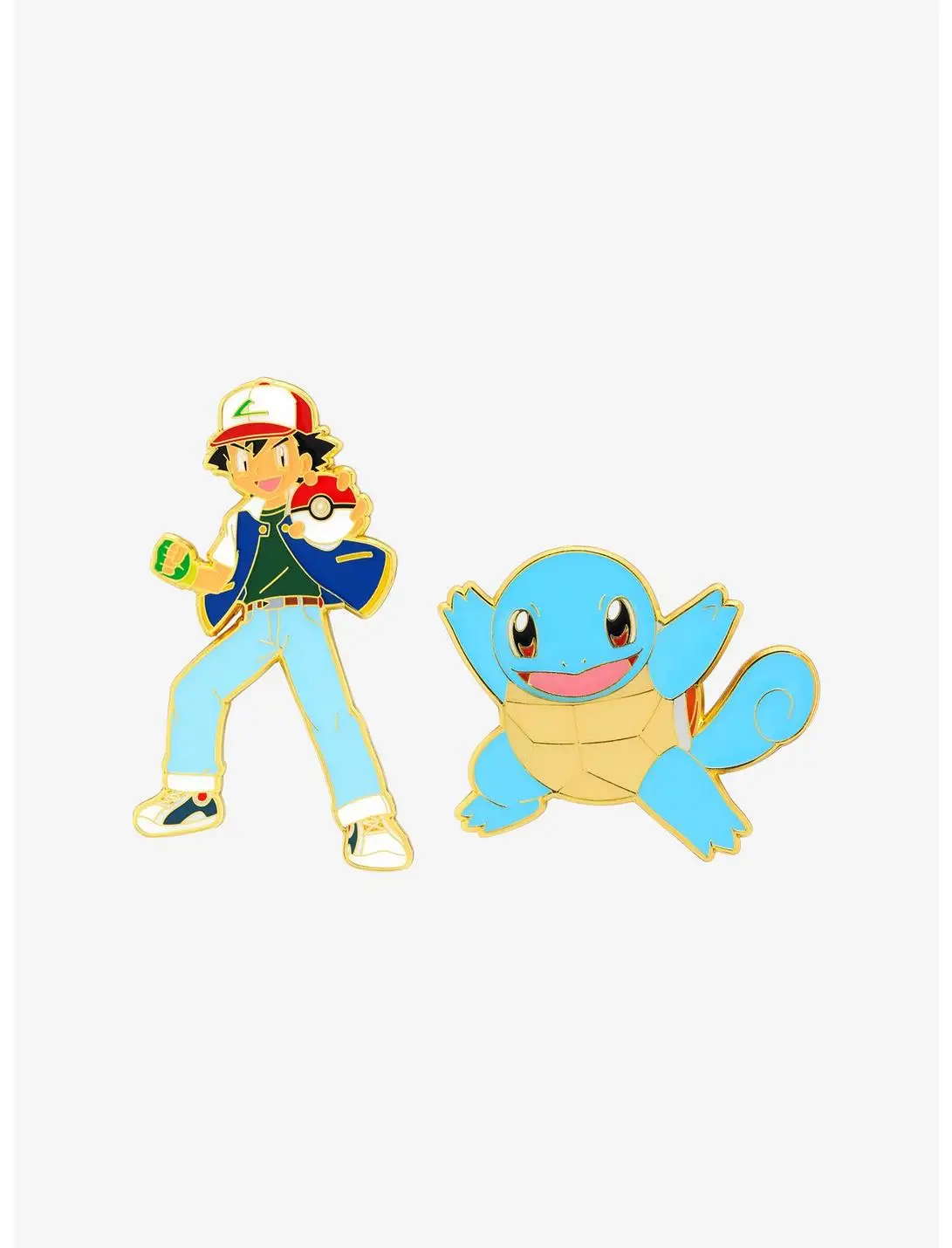 Pokémon Ash and Squirtle Enamel Pin Set - BoxLunch Exclusive