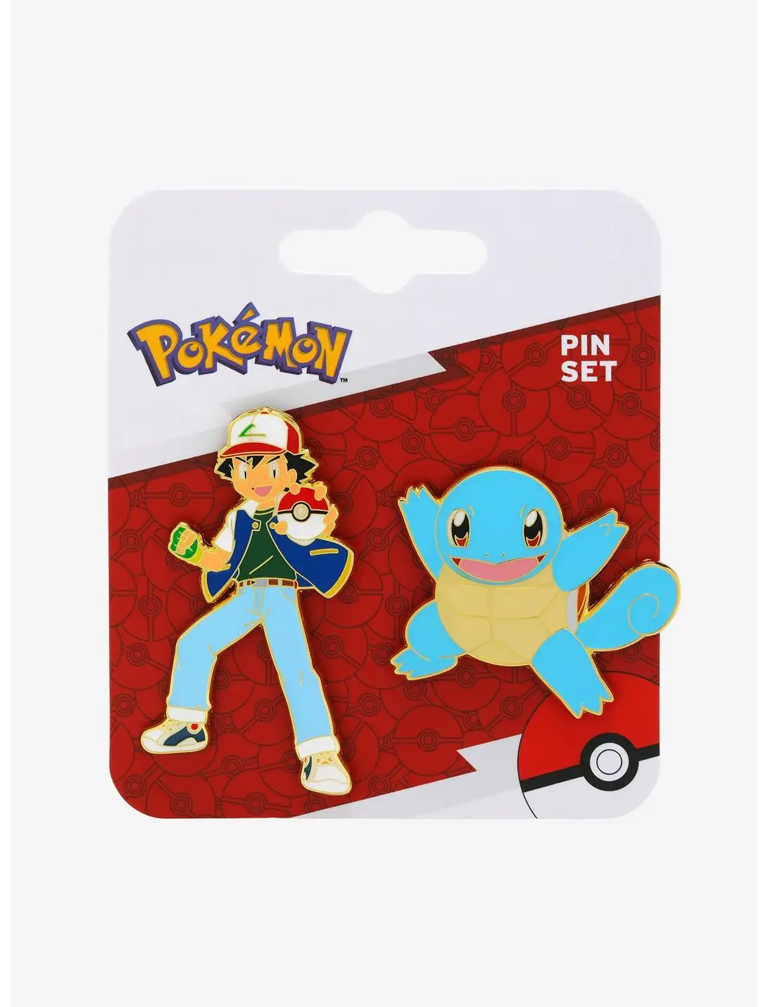 Pokémon Ash and Squirtle Enamel Pin Set - BoxLunch Exclusive