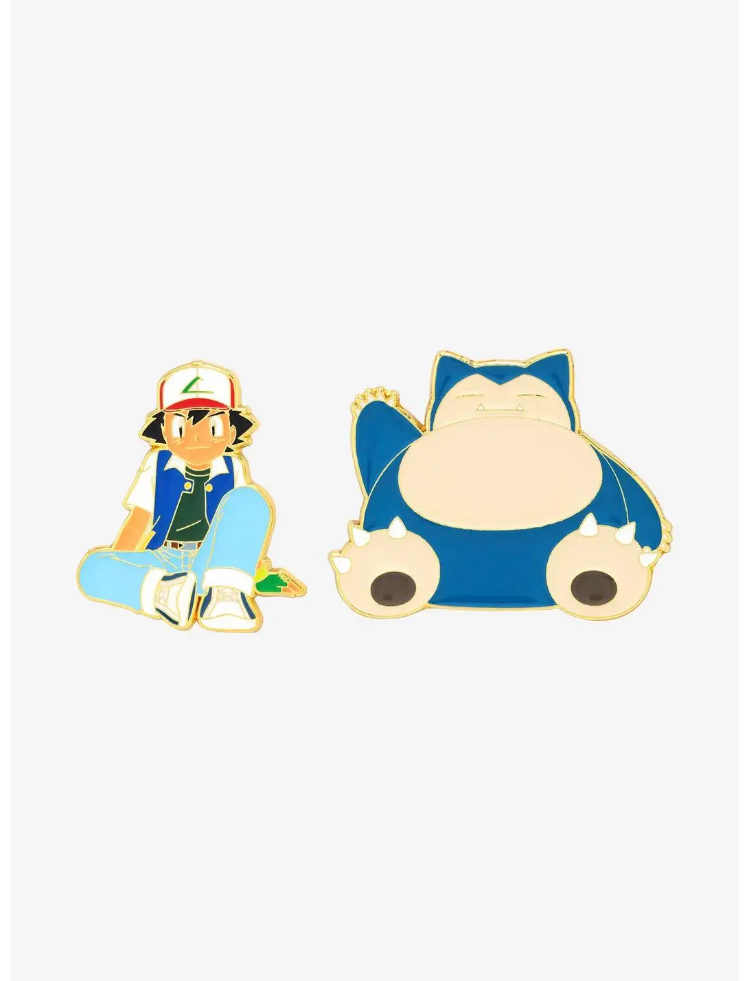 Pokémon Ash & Snorlax Enamel Pin Set - BoxLunch Exclusive