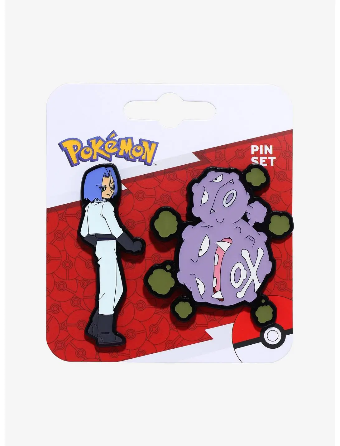 Pokémon Team Rocket James and Weezing Enamel Pin Set — BoxLunch Exclusive