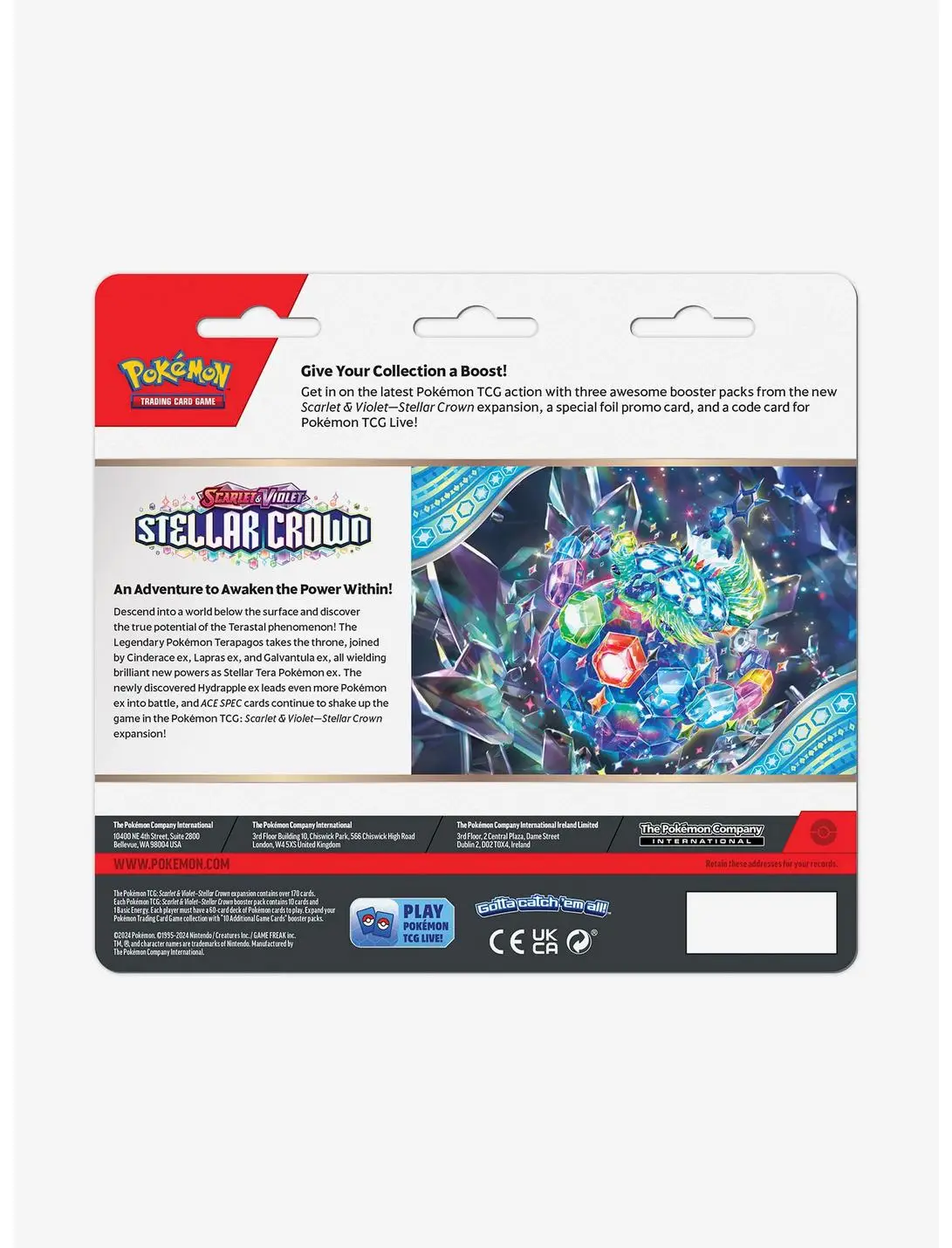 Pokémon Trading Card Game Scarlet & Violet Stellar Crown Booster Pack Set