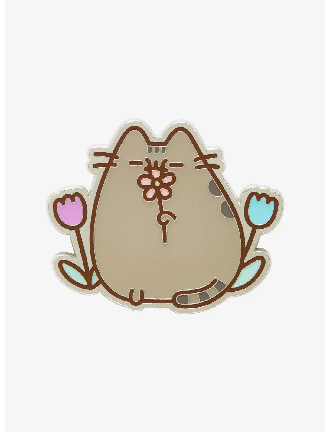 Pusheen Flower Portrait Enamel Pin - BoxLunch Exclusive