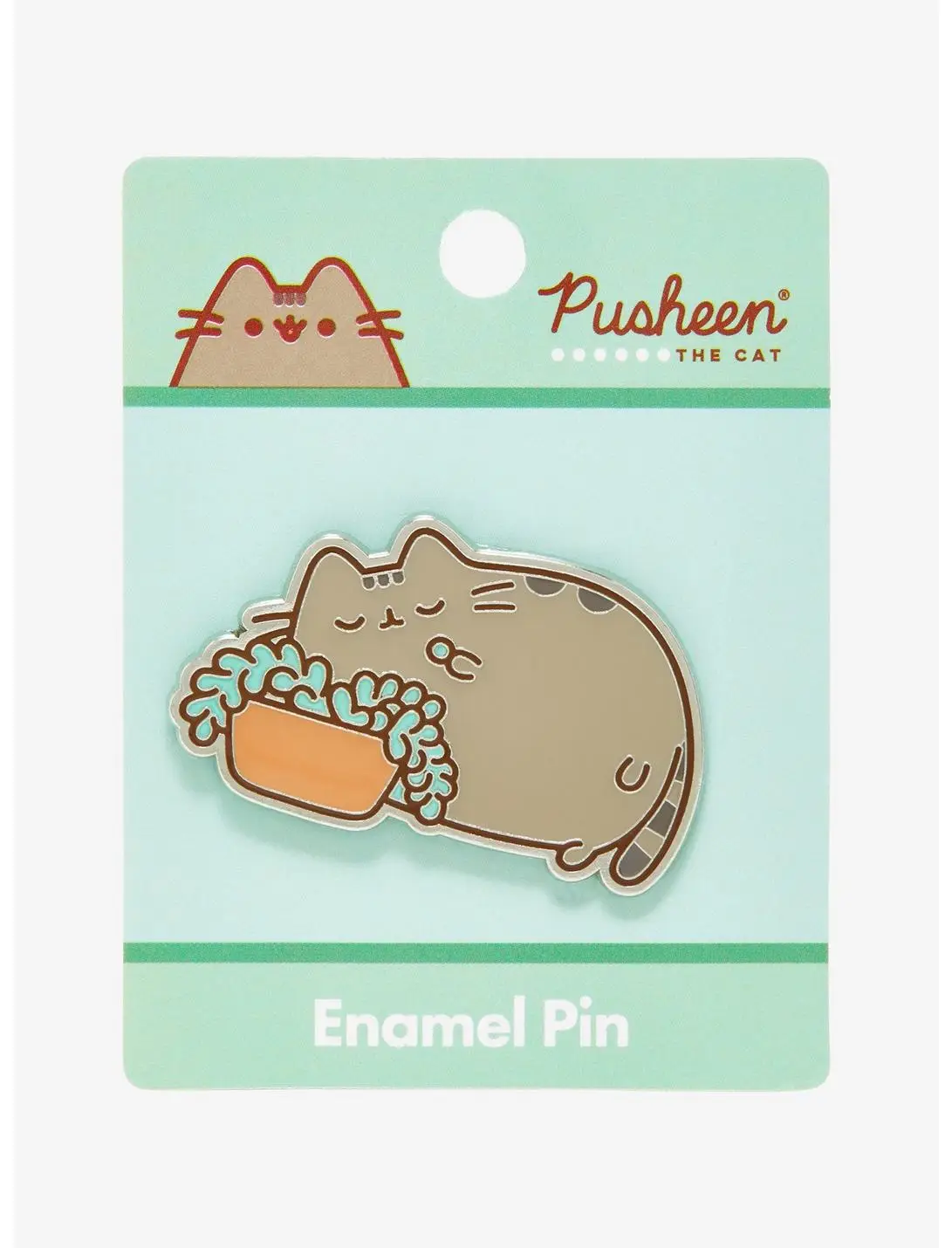 Pusheen Plant Nap Enamel Pin - BoxLunch Exclusive