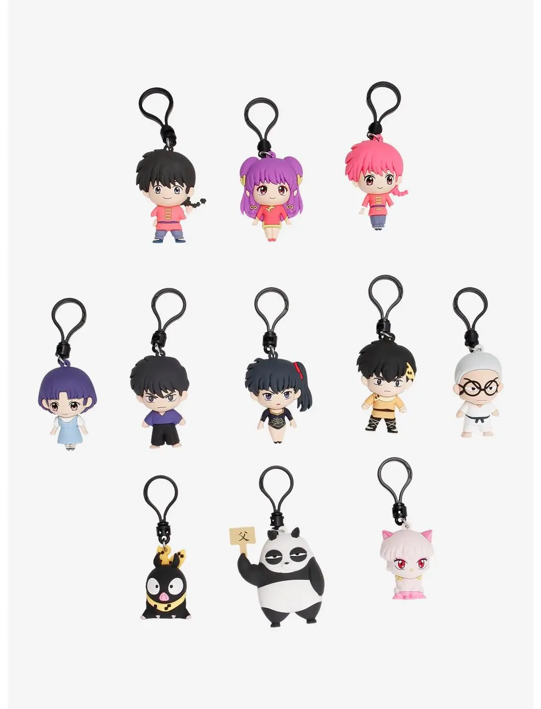 Ranma 1/2 Characters Blind Bag Figural Bag Clip