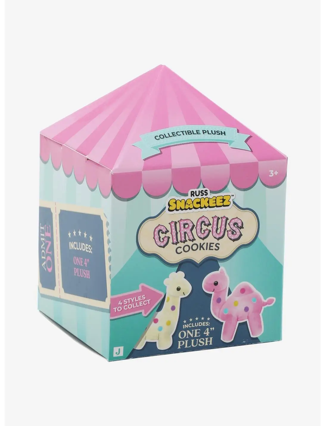 Russ Snackeez Circus Cookies Blind Assorted 4 Inch Plush