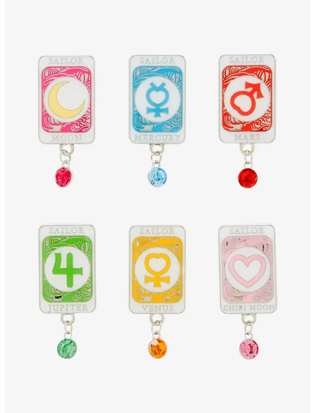 Sailor Moon Crystal Sailor Scout Symbols Blind Box Enamel Pin - BoxLunch Exclusive