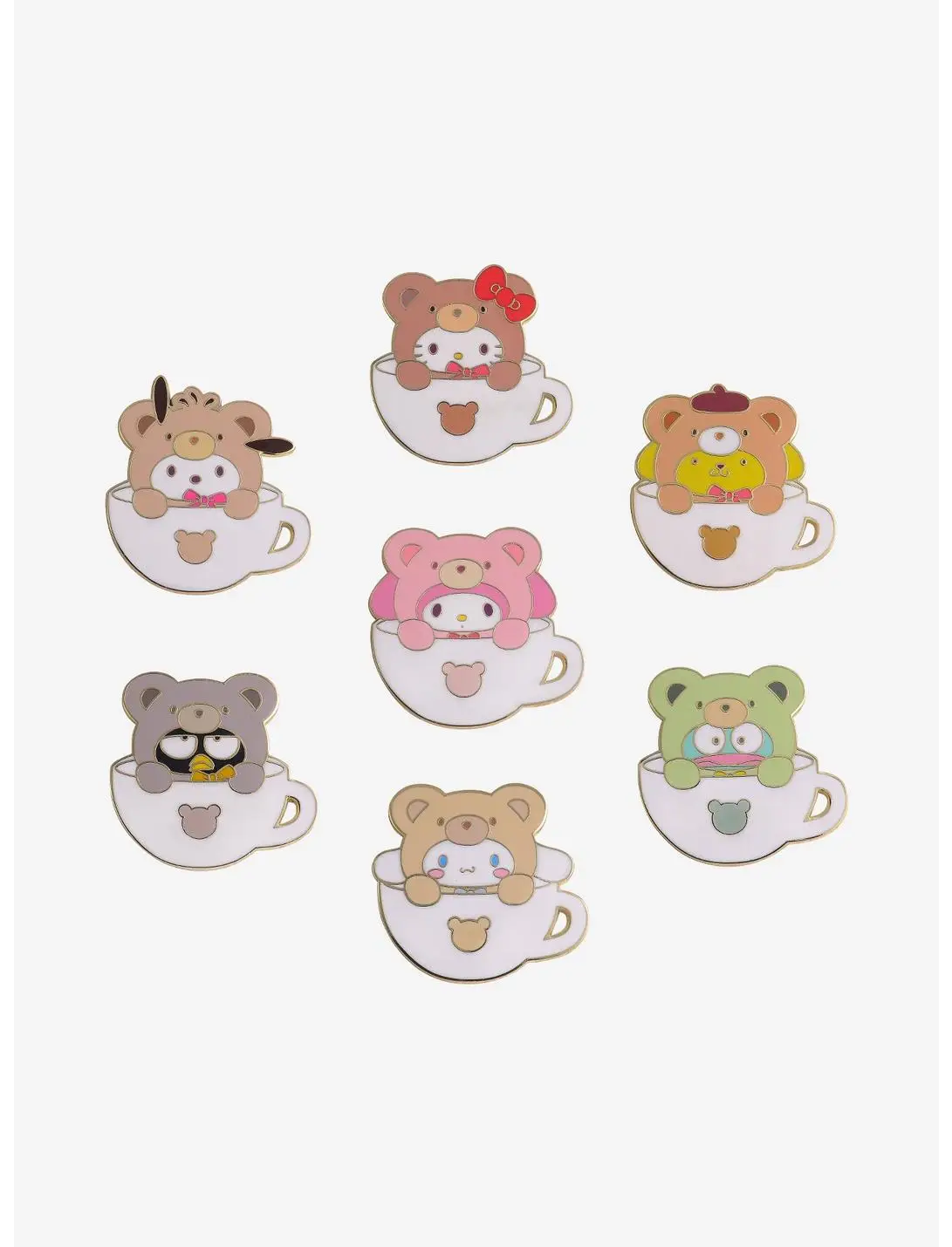 Sanrio Hello Kitty and Friends Latte Bear Tea Cup Blind Box Enamel Pin — BoxLunch Exclusive