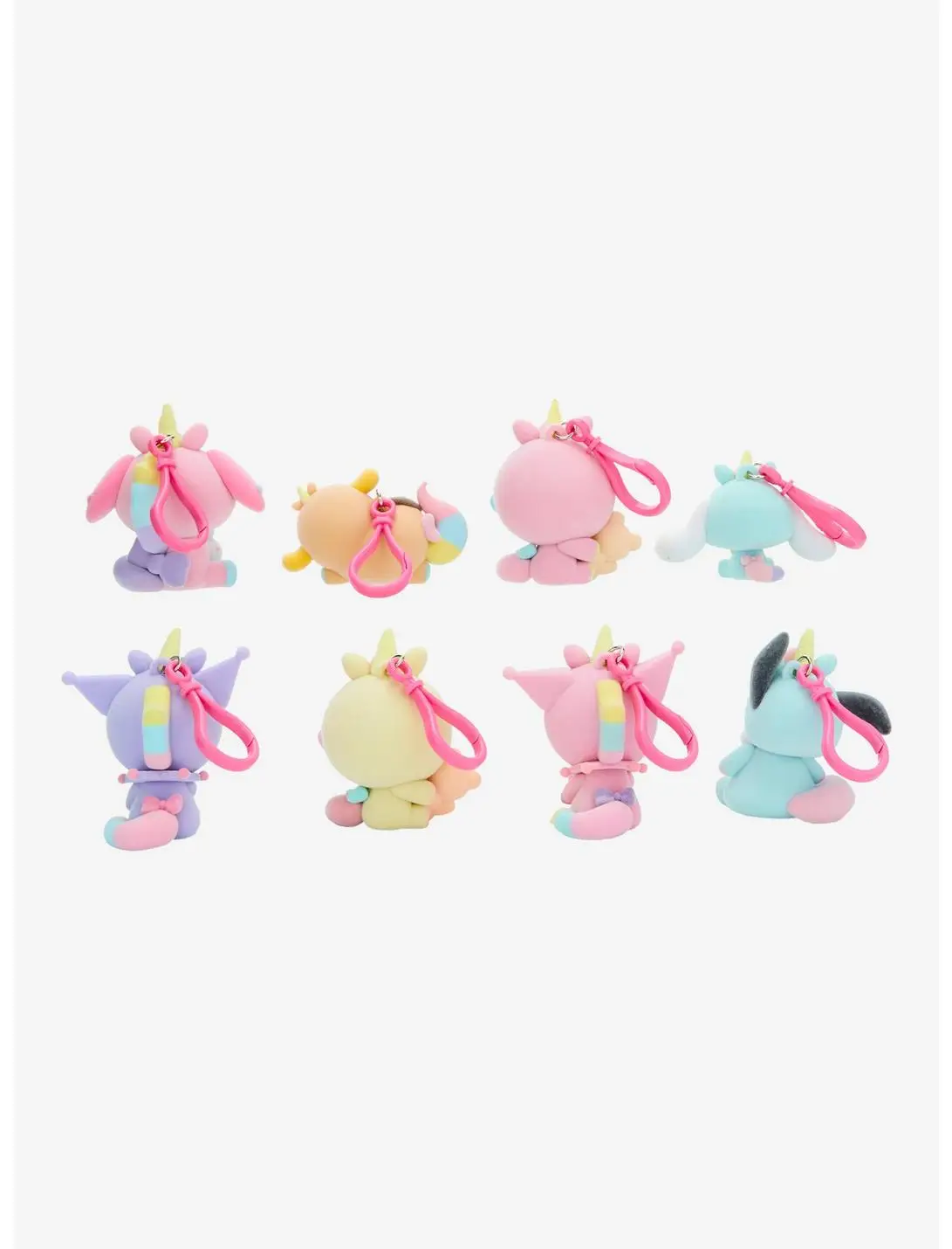 Sanrio Hello Kitty and Friends Pastel Flocked Blind Bag Keychains