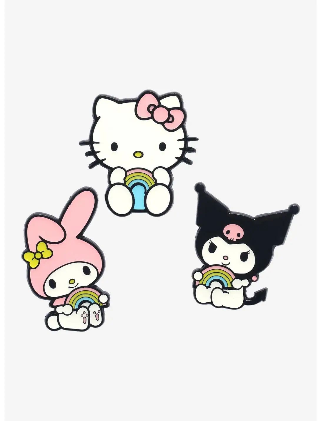 Sanrio Hello Kitty and Friends Rainbow Layered Multi-Pin Set - BoxLunch Exclusive