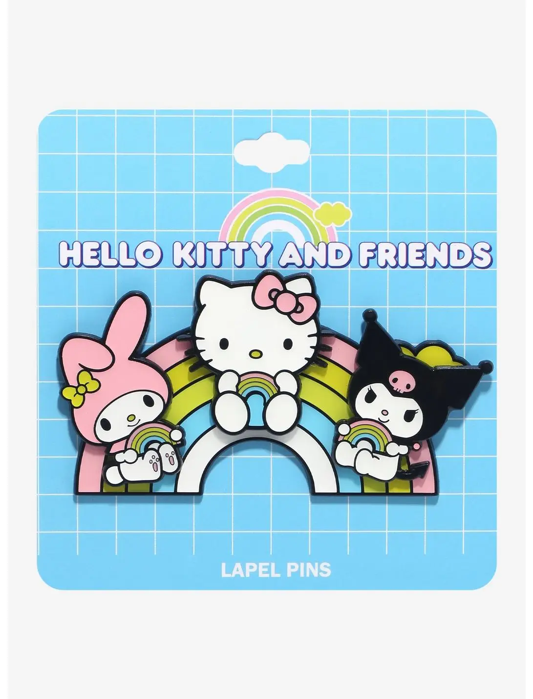 Sanrio Hello Kitty and Friends Rainbow Layered Multi-Pin Set - BoxLunch Exclusive