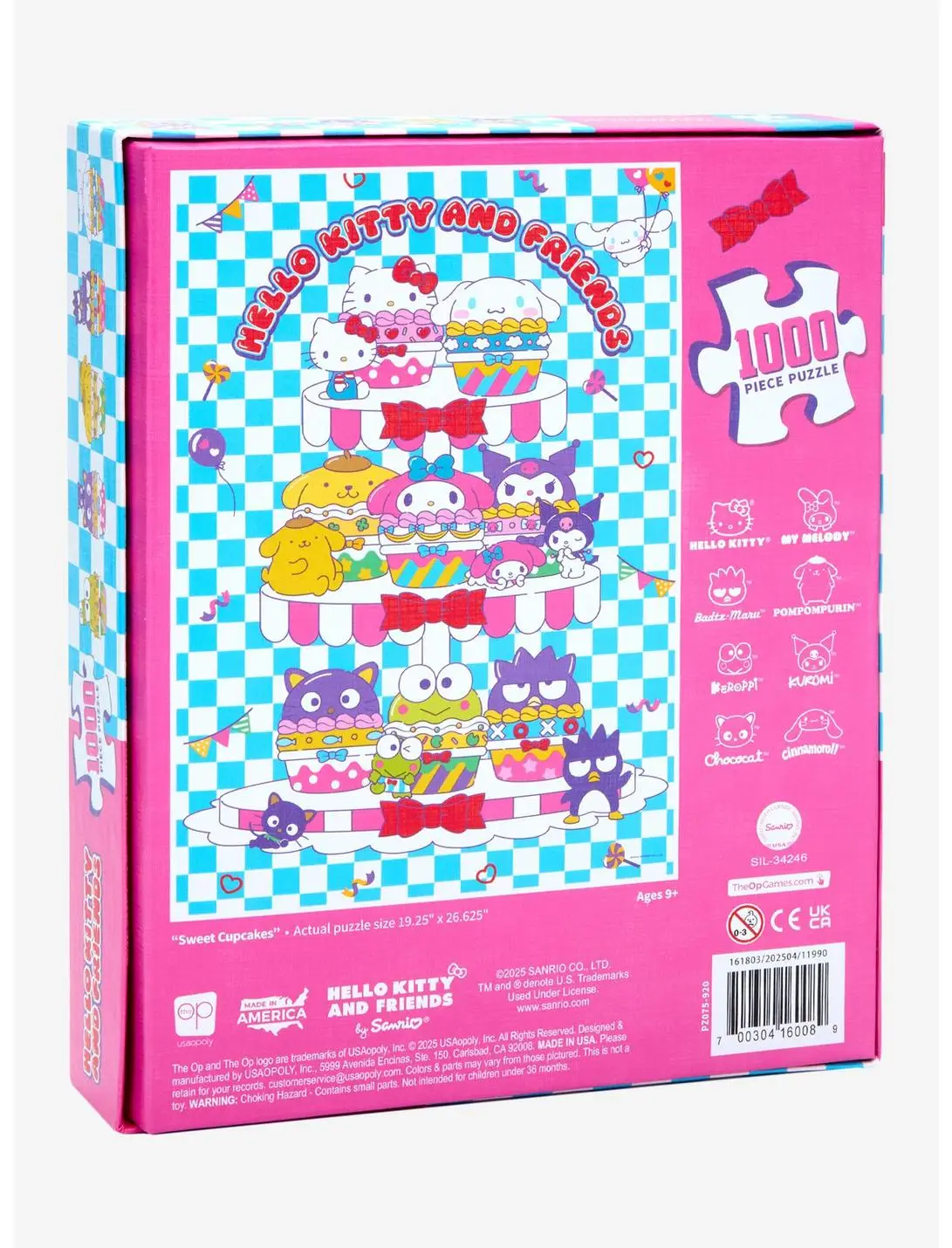 Sanrio Hello Kitty & Friends Cupcakes 1000 Piece Puzzle