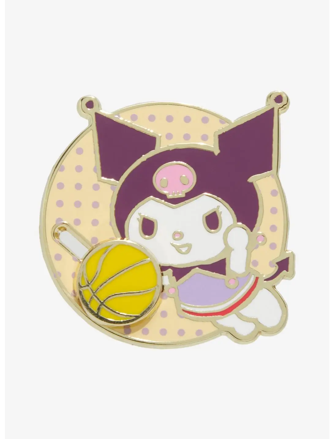 Sanrio Kuromi Basketball Moving Enamel Pin — BoxLunch Exclusive