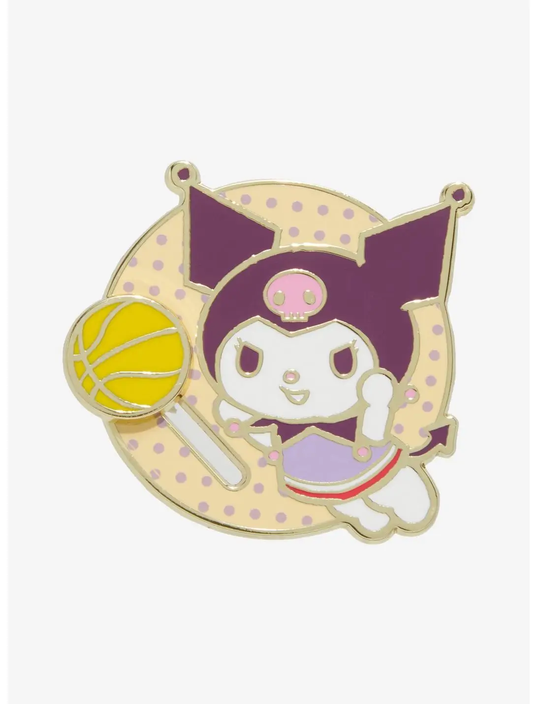 Sanrio Kuromi Basketball Moving Enamel Pin — BoxLunch Exclusive
