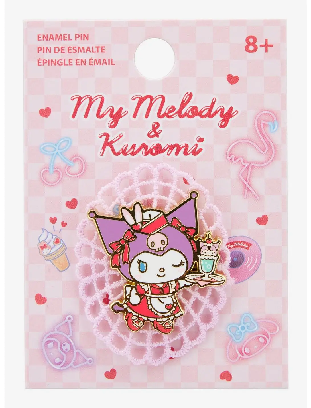 Sanrio Kuromi Diner Lace Enamel Pin — BoxLunch Exclusive