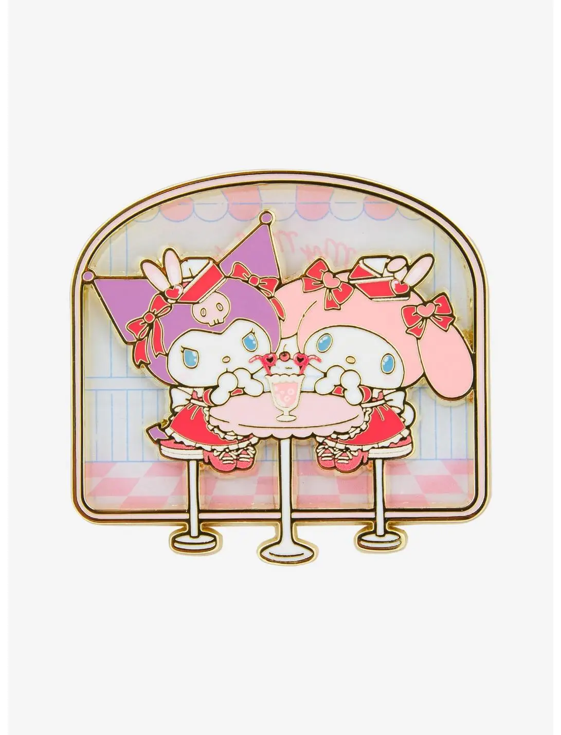 Sanrio Kuromi & My Melody Diner Scene Enamel Pin - BoxLunch Exclusive