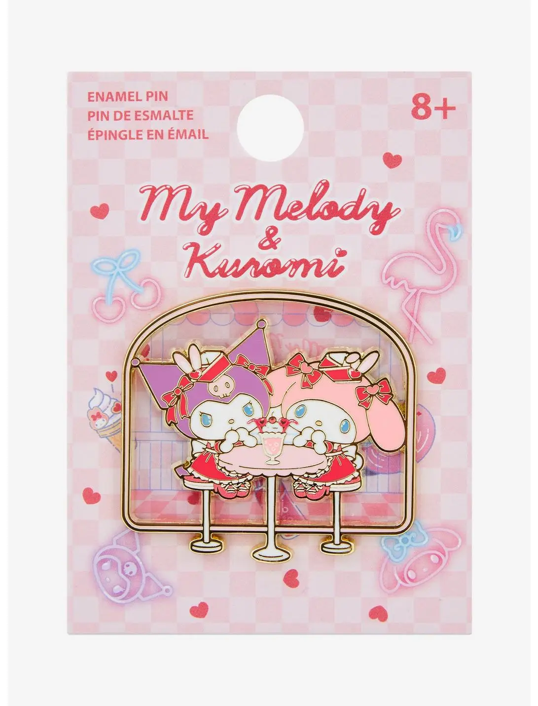 Sanrio Kuromi & My Melody Diner Scene Enamel Pin - BoxLunch Exclusive