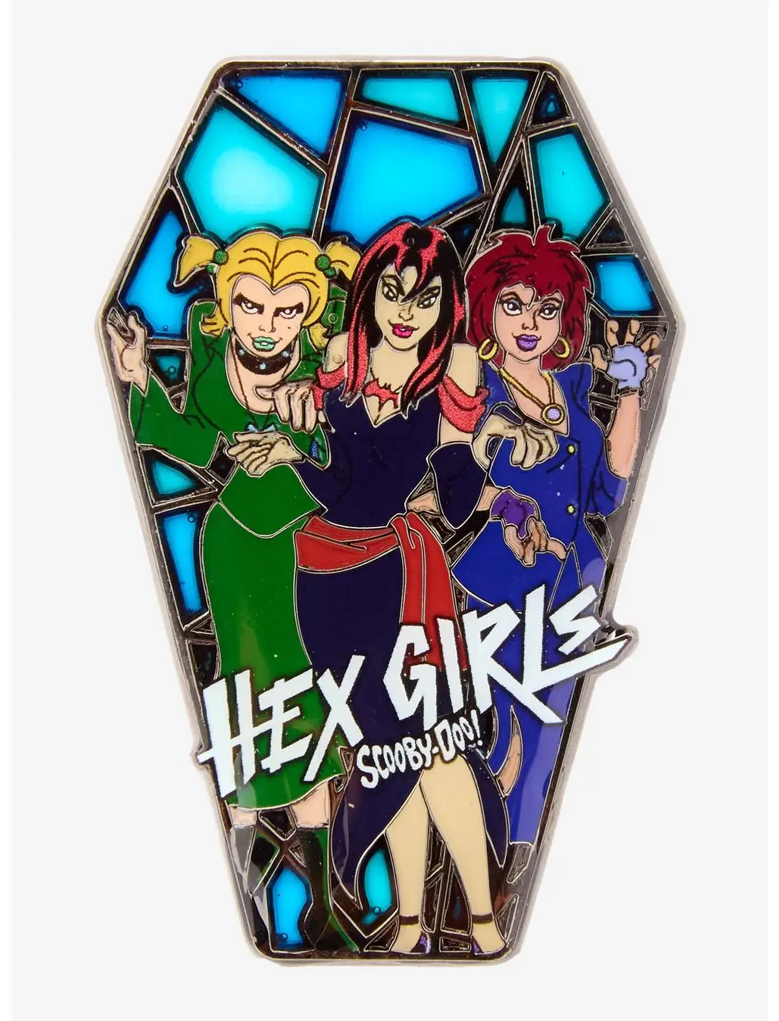 Scooby-Doo! Hex Girls Stained Glass Enamel Pin — BoxLunch Exclusive