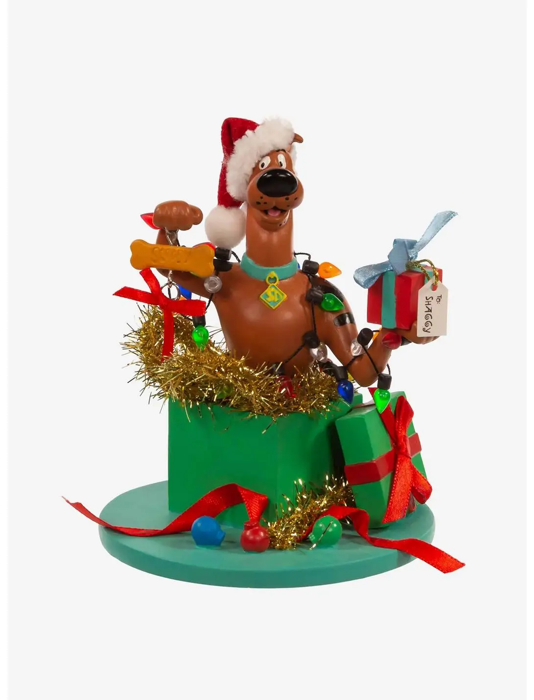 Scooby-Doo! in Present Foam Mache Figure