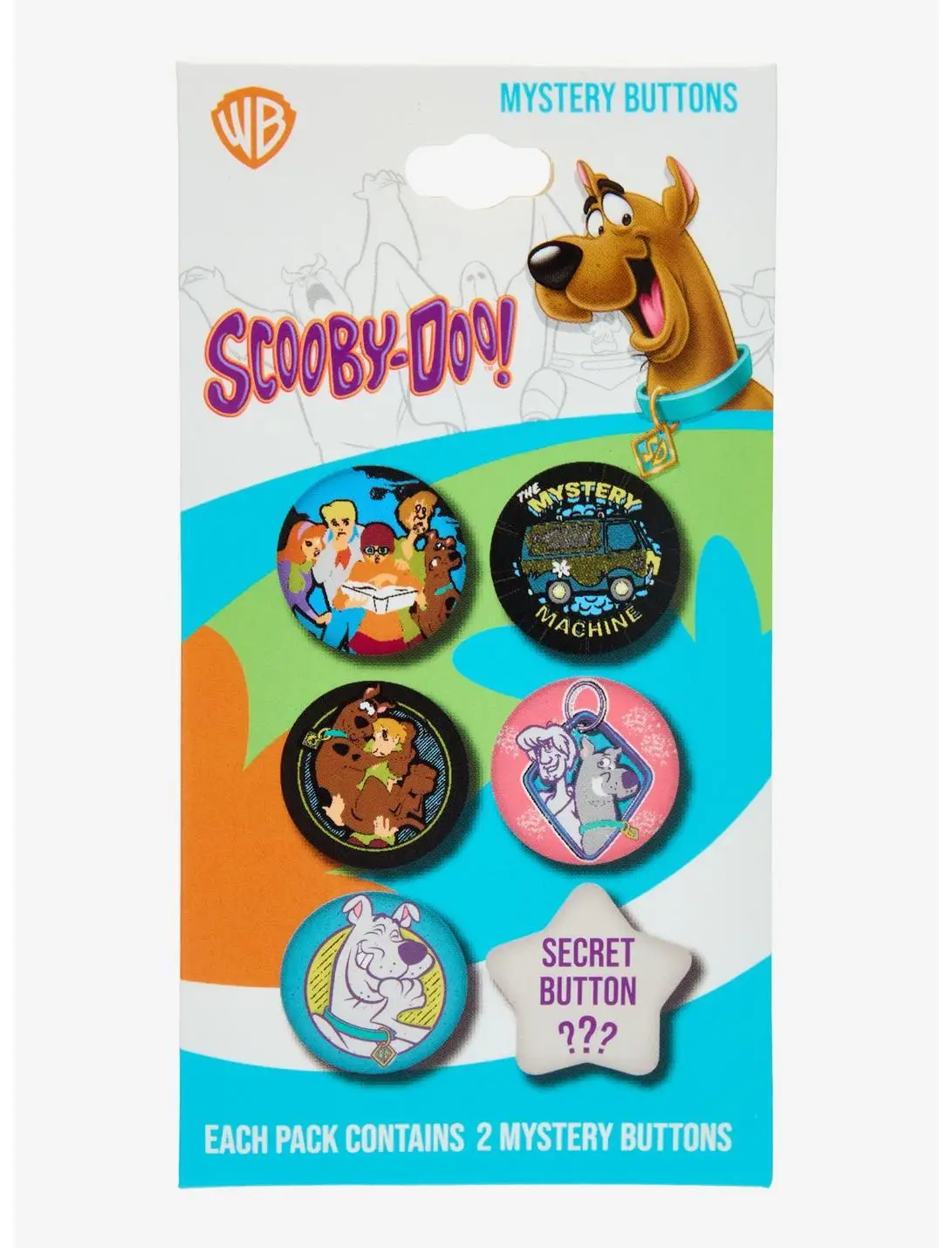 Scooby-Doo! Retro Blind Box Button Set