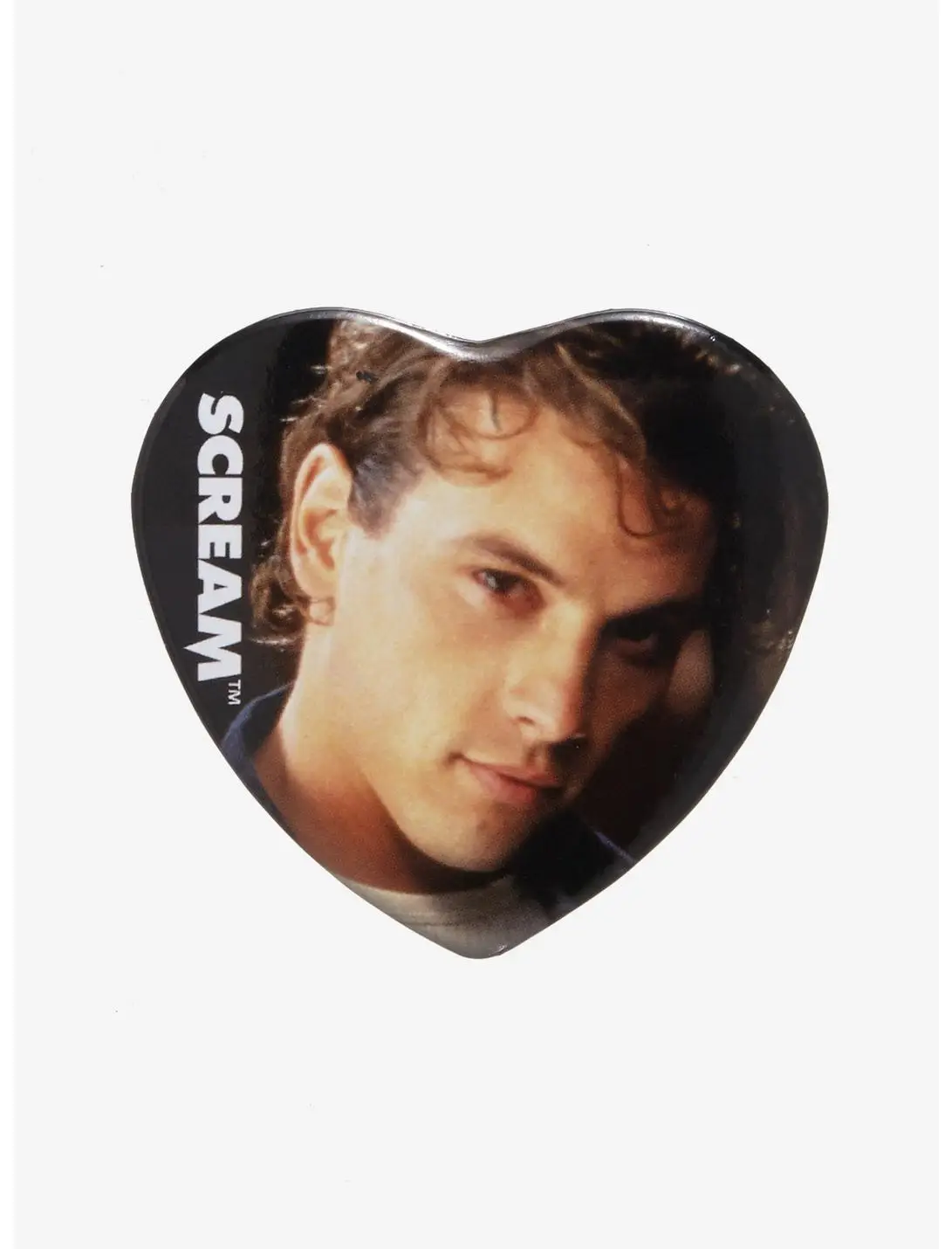 Scream Billy Loomis Heart Button Pin
