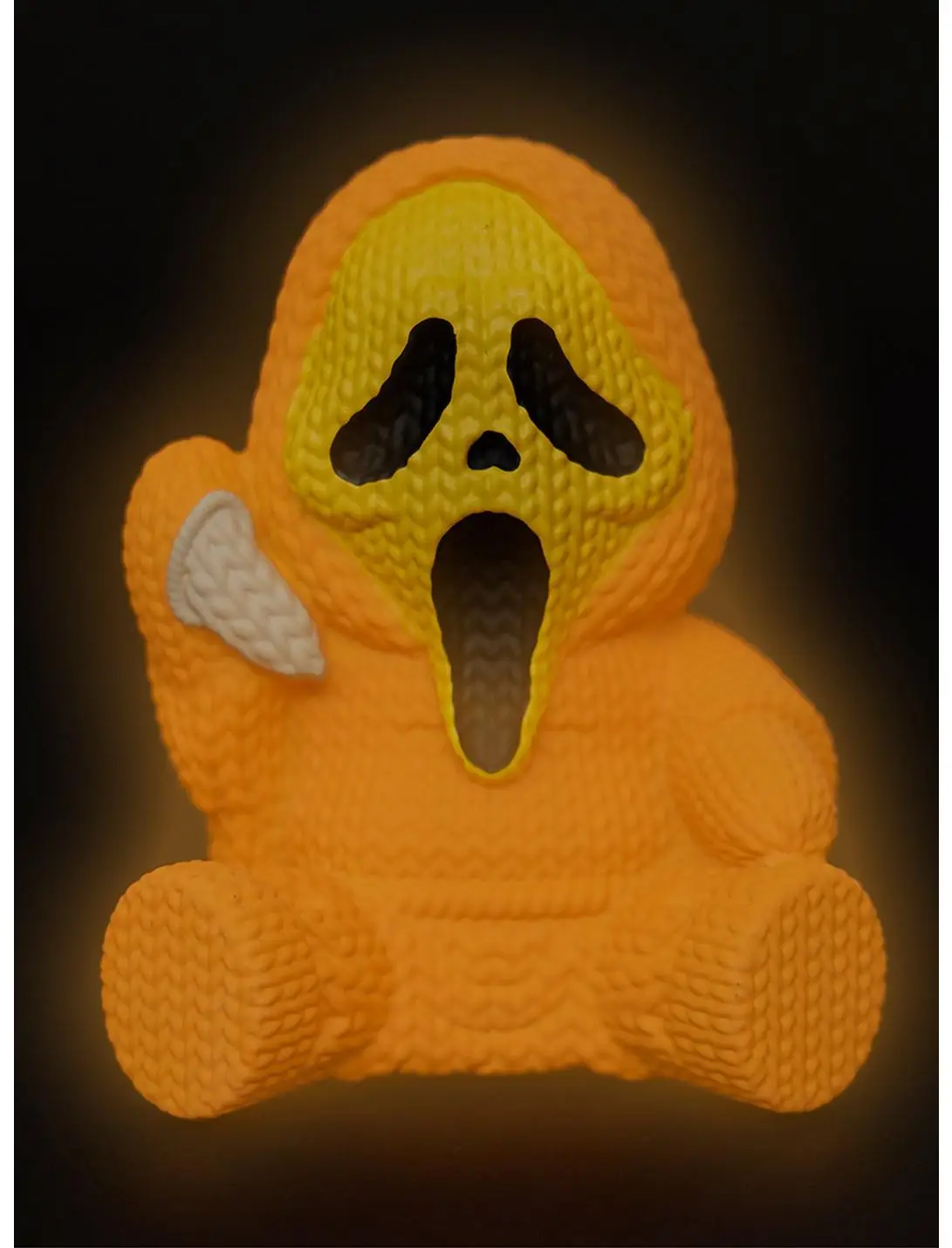 Scream Ghost Face 264 Limited Edition Pumpkin Orange Glow In The Dark Handmade by Robots Vinyl Figure