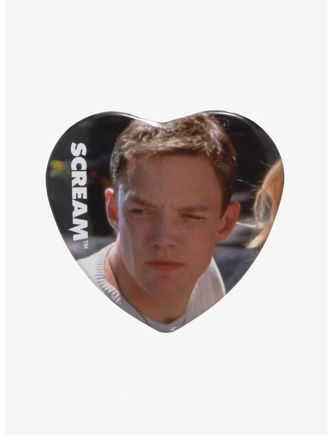 Scream Stu Macher Heart Button Pin