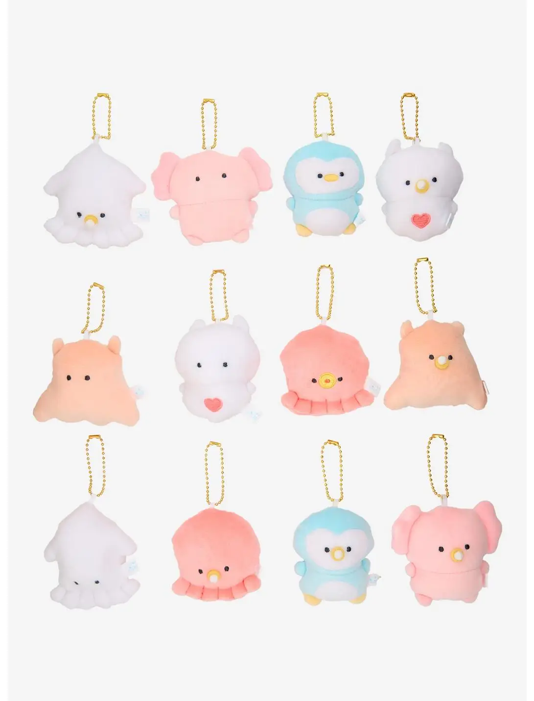Sea Animals Blind Assorted Plush Keychain