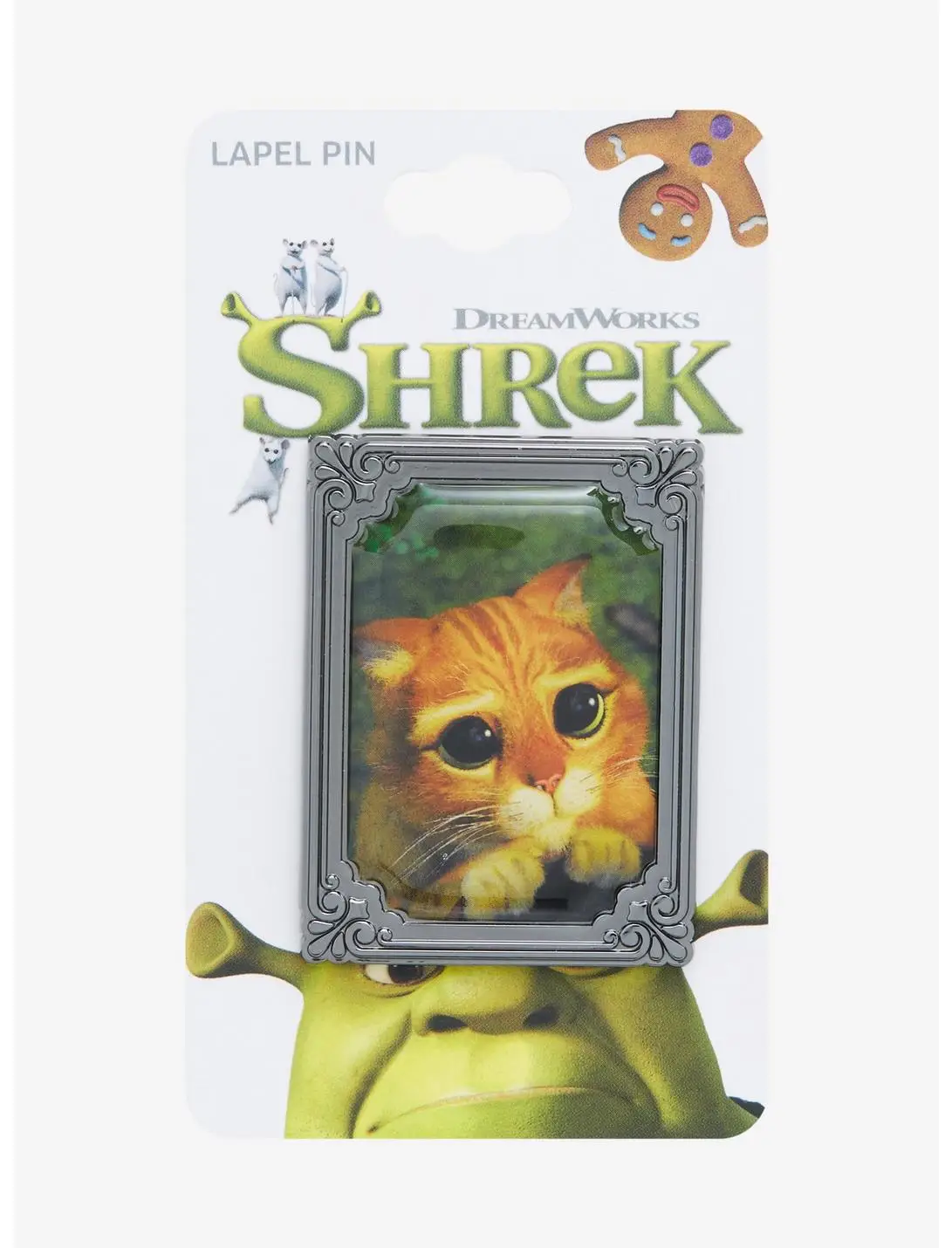 Shrek Puss in Boots Frame Enamel Pin - BoxLunch Exclusive