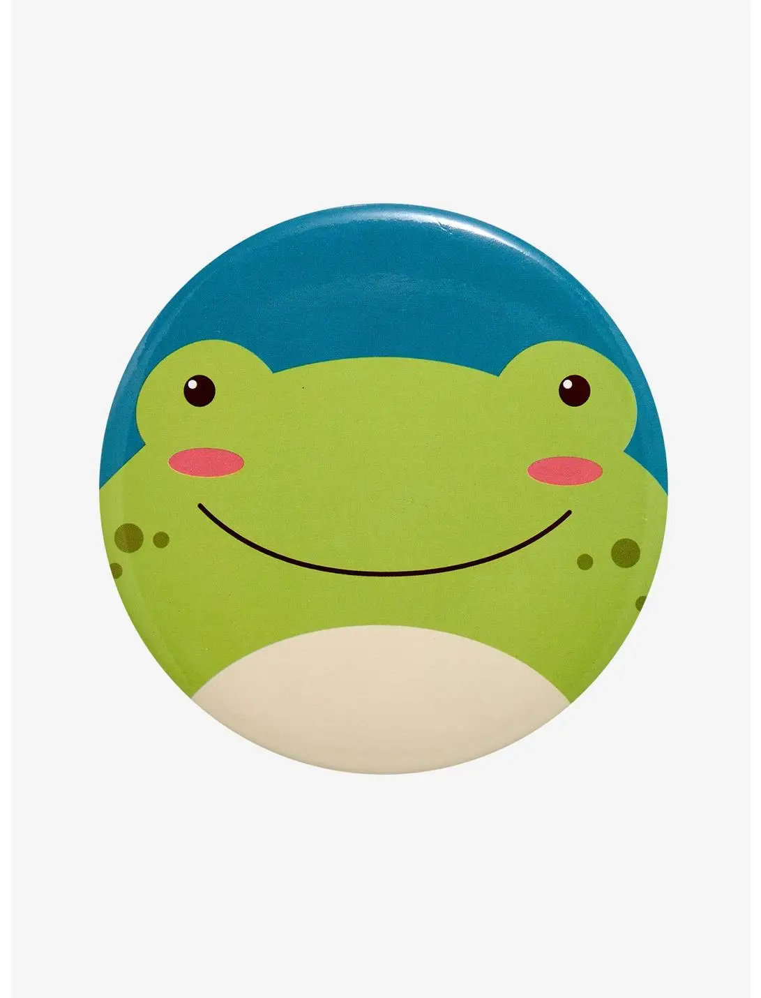 Smiling Frog Button Pin