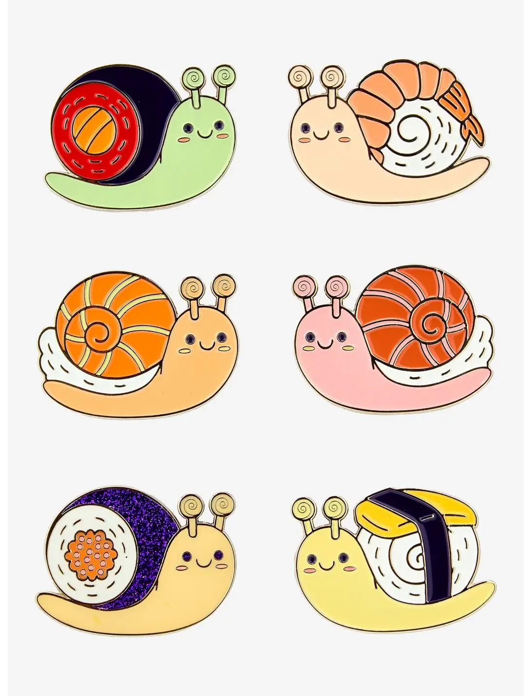 Snushi Sushi Snails Blind Box Enamel Pin - BoxLunch Exclusive
