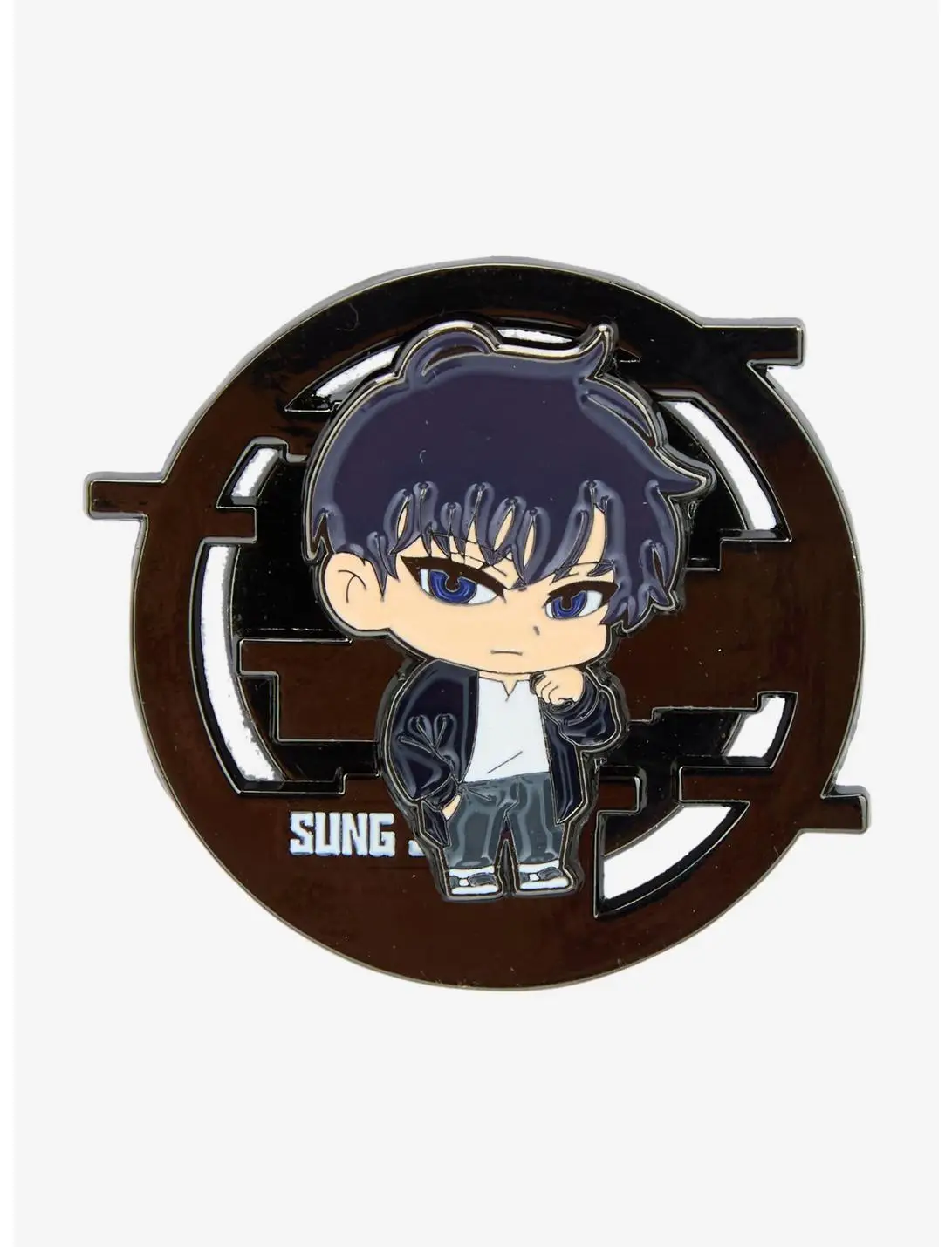 Solo Leveling Sung Jinwoo Spinning Enamel Pin