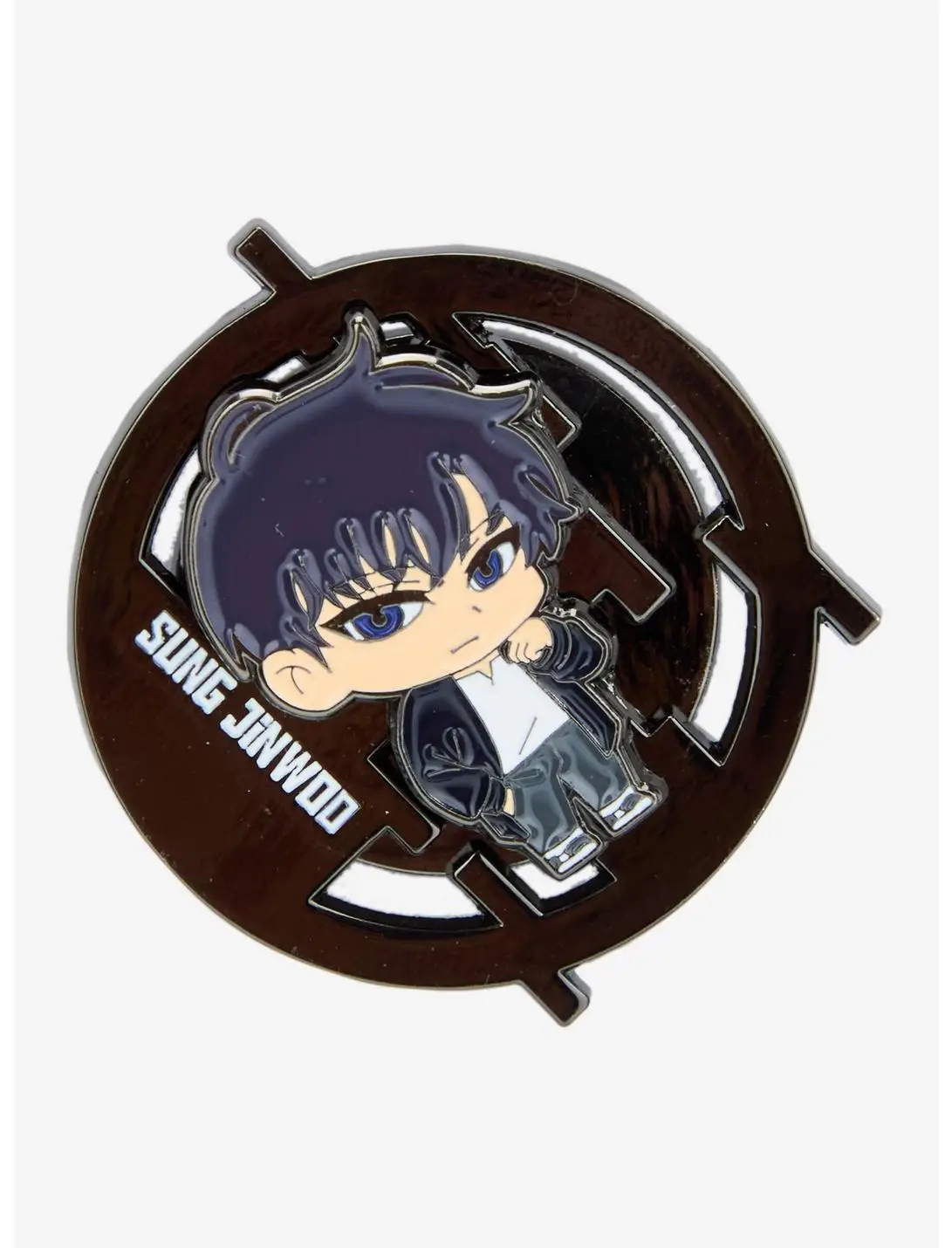 Solo Leveling Sung Jinwoo Spinning Enamel Pin