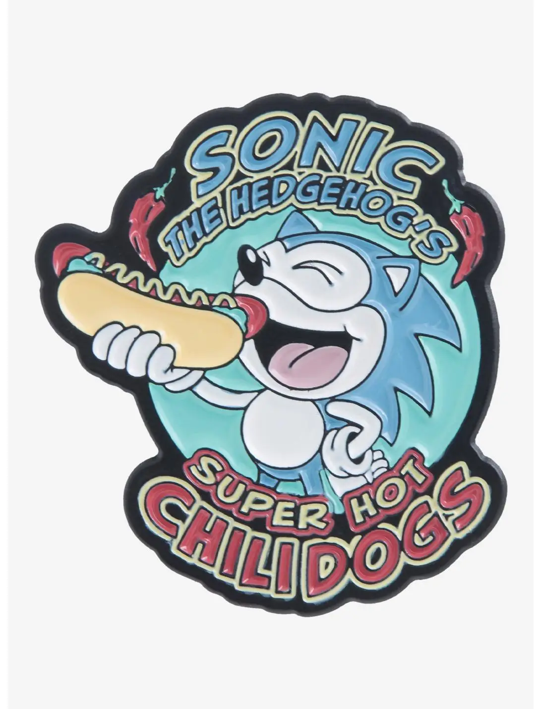 Sonic the Hedgehog Sonic Chili Dogs Enamel Pin - BoxLunch Exclusive