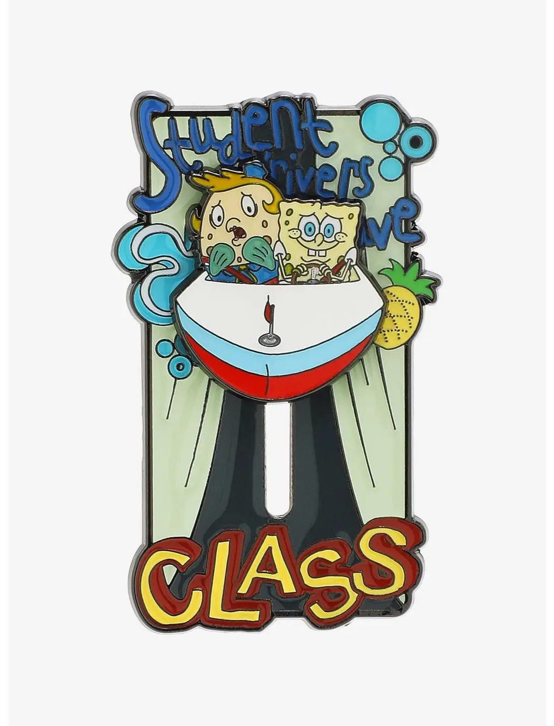 SpongeBob SquarePants Mrs. Puff's Boating School Sliding Enamel Pin — BoxLunch Exclusive