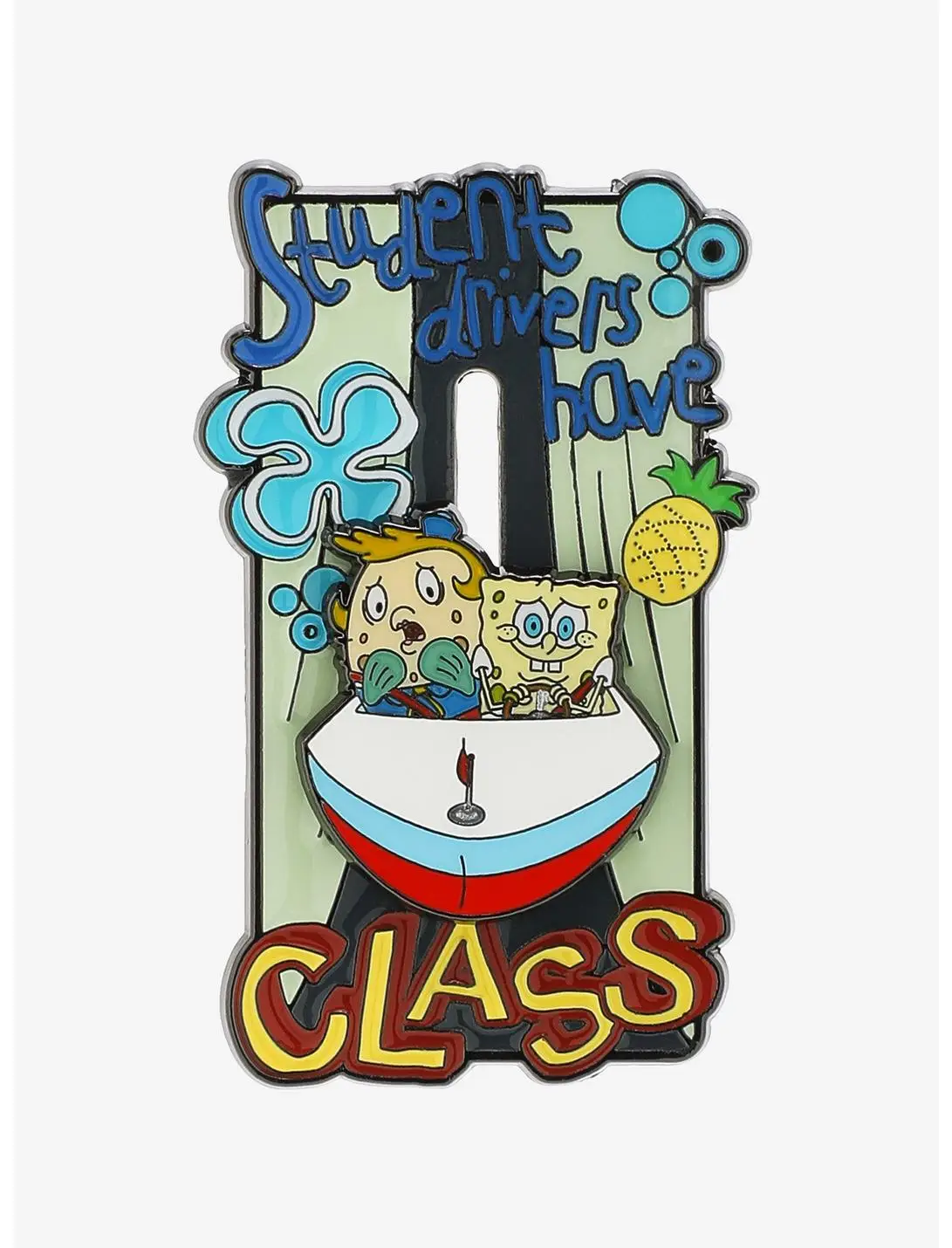 SpongeBob SquarePants Mrs. Puff's Boating School Sliding Enamel Pin — BoxLunch Exclusive