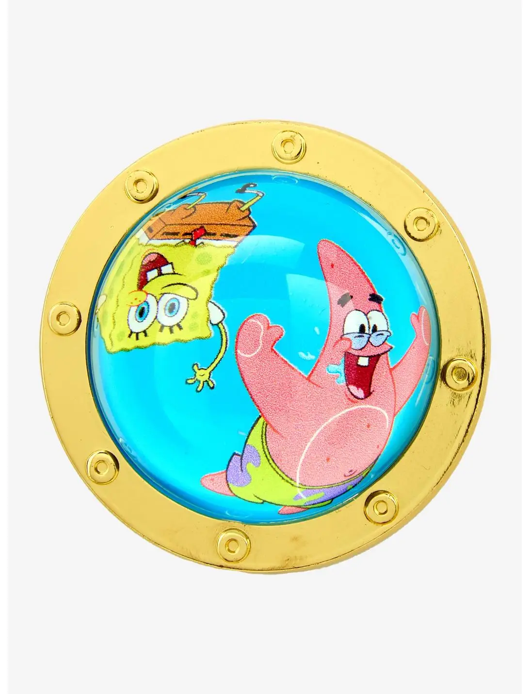 SpongeBob SquarePants Patrick & SpongeBob Porthole Dome Enamel Pin