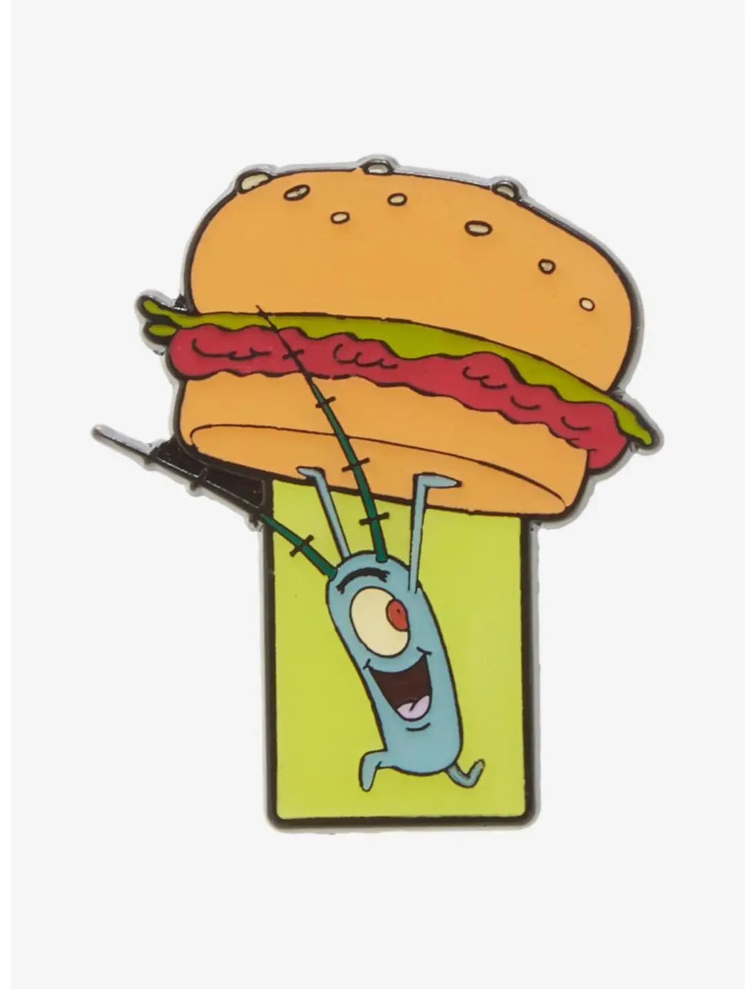 SpongeBob SquarePants Plankton Krabby Patty Enamel Pin - BoxLunch Exclusive