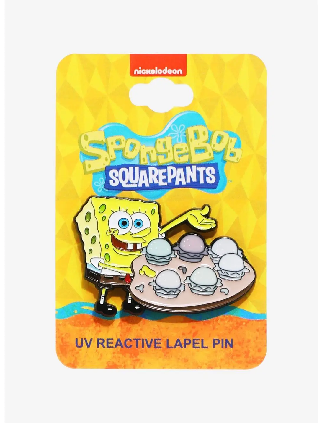 SpongeBob SquarePants Pretty Patty UV Reactive Enamel Pin — BoxLunch Exclusive